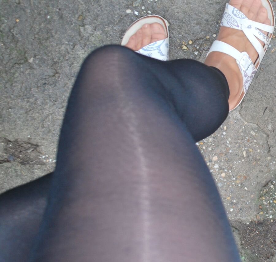 Pantyhose with leggings. Ready for a new day 14 of 14 pics