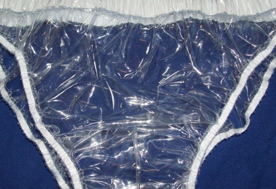 me in clear plastic panties and condom 12 of 13 pics