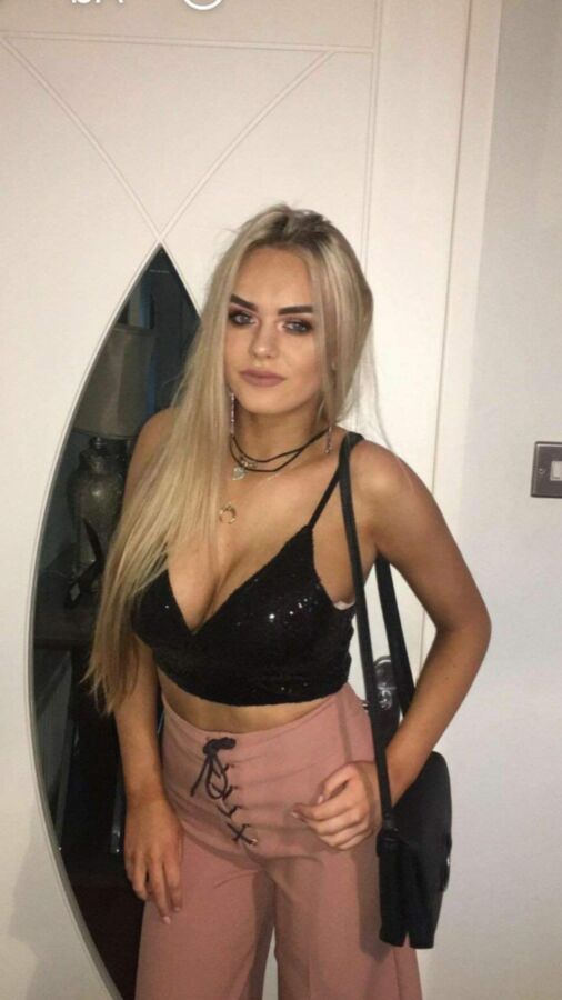 Irish teen Caitlin always showing off her GIANT FAT TITS 10 of 22 pics