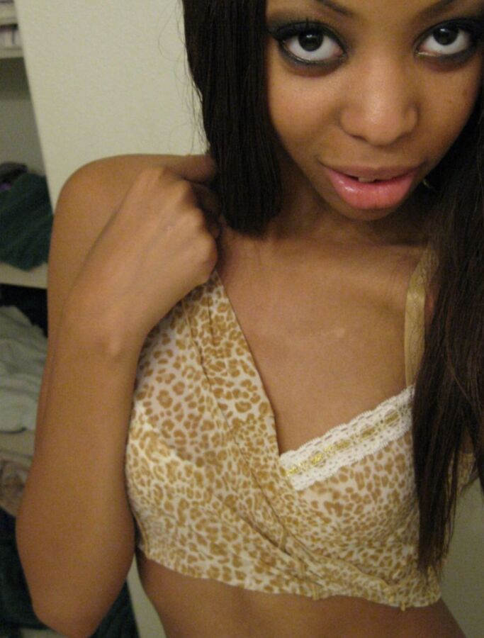 Amazing Skinny Ebony Slut Doing Selfies 16 of 40 pics