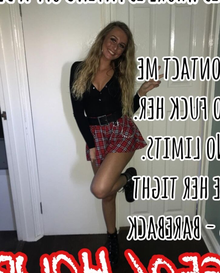 Dirty chav whore Aaliyah captioned and degraded 9 of 15 pics