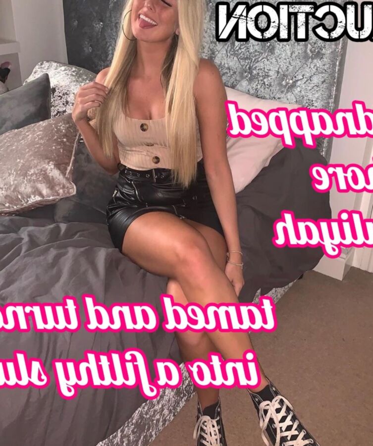 Dirty chav whore Aaliyah captioned and degraded 10 of 15 pics