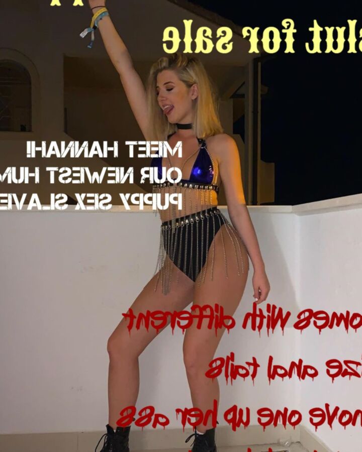 Bimbo chav slut Hannah degraded and captioned  6 of 13 pics