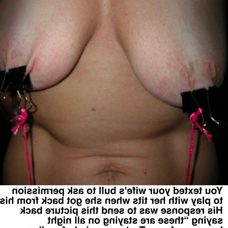 Extreme BDSM Cuckold Captions. Bull hurts your Wife/Girlfriend 1 of 6 pics