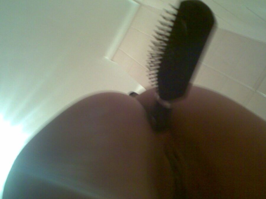The reason she owns so many hairbrushes (Anal) 13 of 24 pics