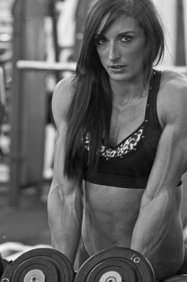 Hayley Brylewski! Ripped Muscular Sweaty Vixen! 8 of 44 pics