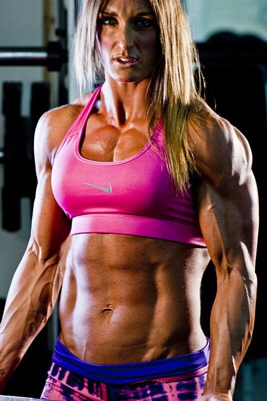 Hayley Brylewski! Ripped Muscular Sweaty Vixen! 10 of 44 pics