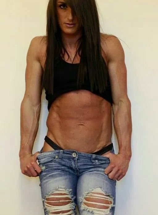 Hayley Brylewski! Ripped Muscular Sweaty Vixen! 11 of 44 pics