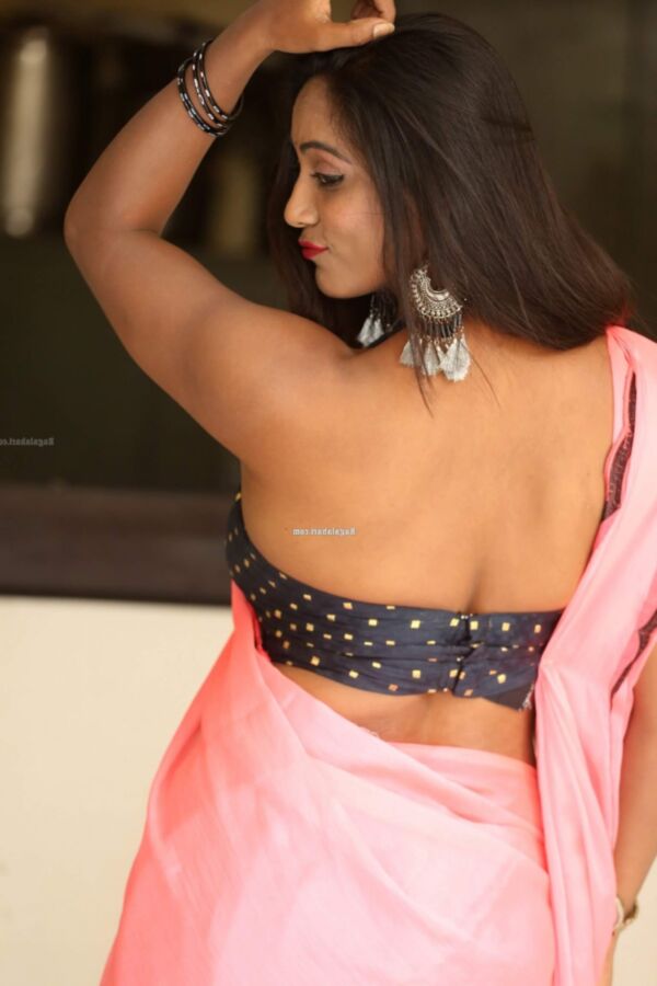 Meghana Chowdary - Sexy Indian Model Poses in Saree, Hot Dresses.