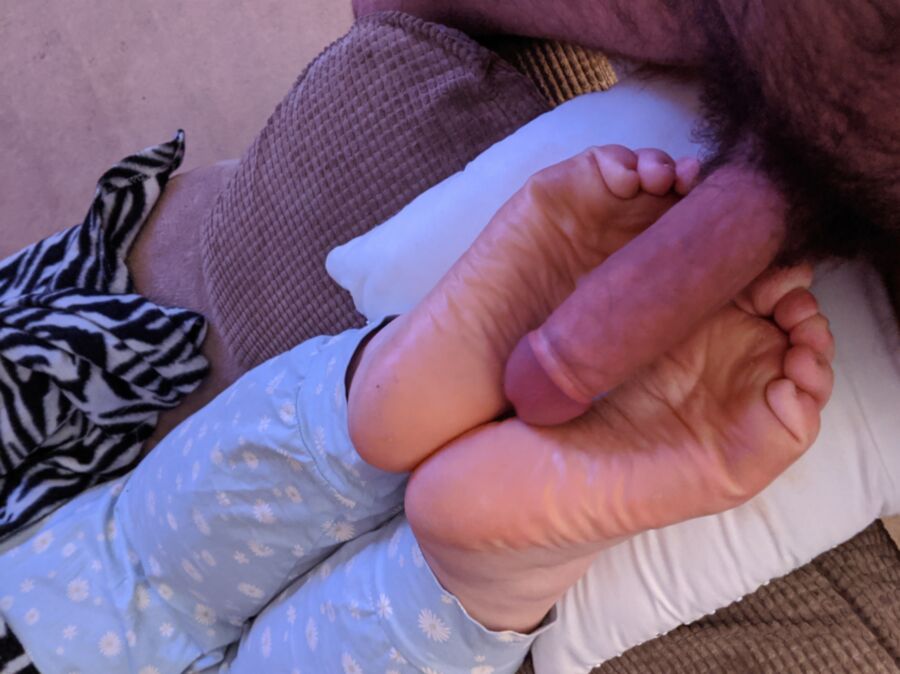 Guess who wanted + got her soles worshipped again ! 10 of 13 pics