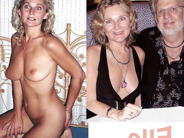 This mature blonde show us a bit her tits  3 of 11 pics