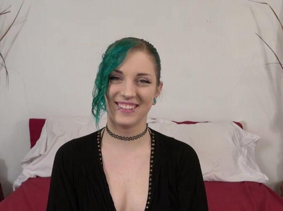 green haired chubby punk girl fucked and facialized 1 of 30 pics