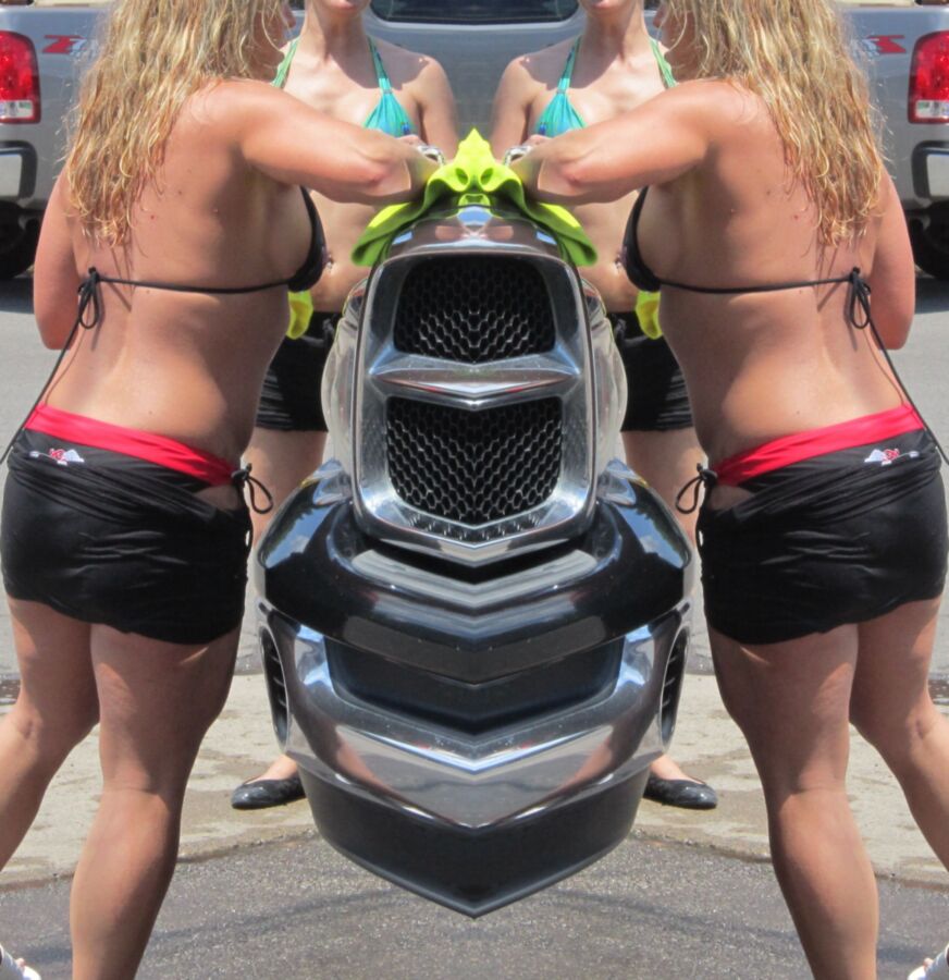 Chantal Hard Nipples Show Through Black String Bikini 8 of 25 pics