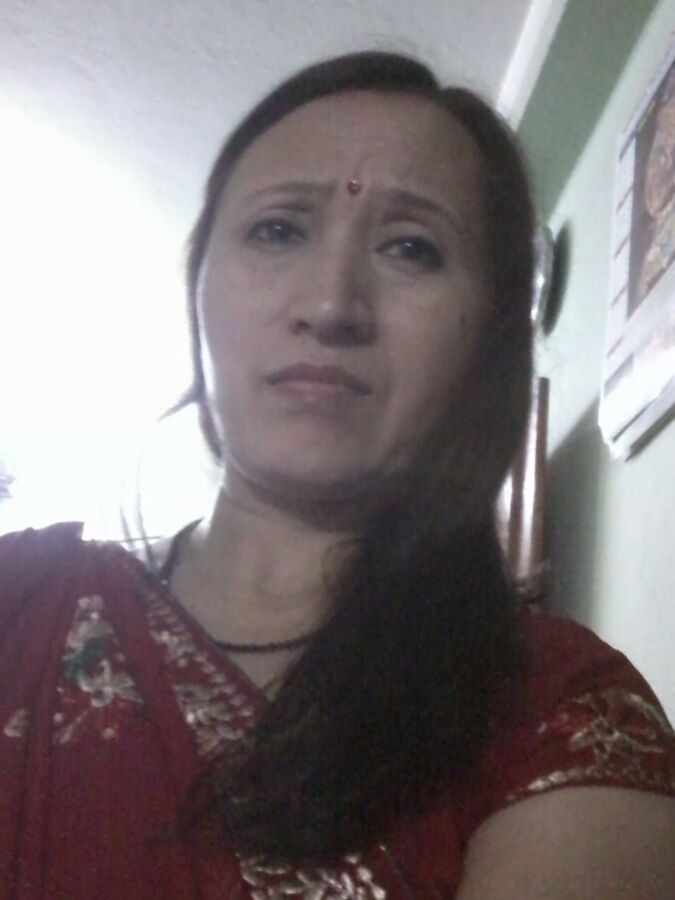 Me in a red saree 4 of 5 pics