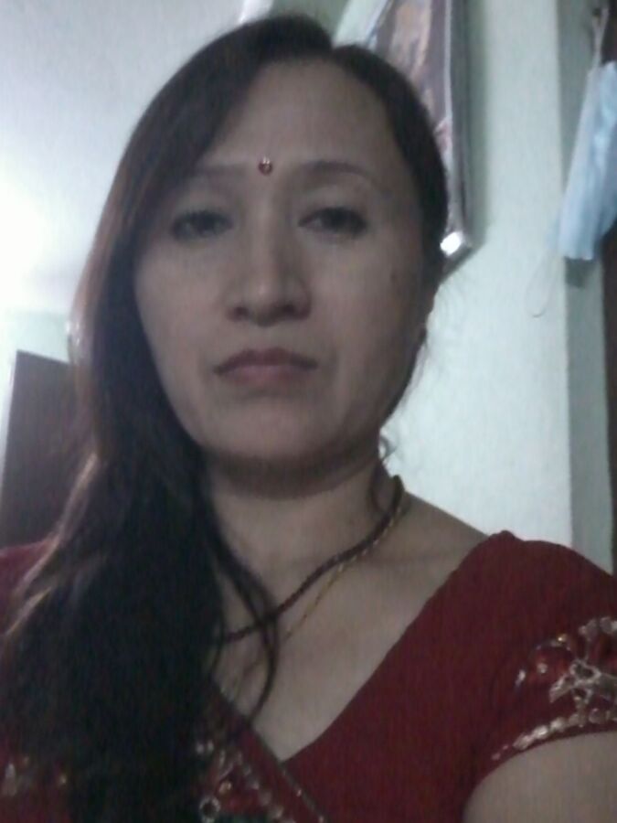 Me in a red saree 2 of 5 pics