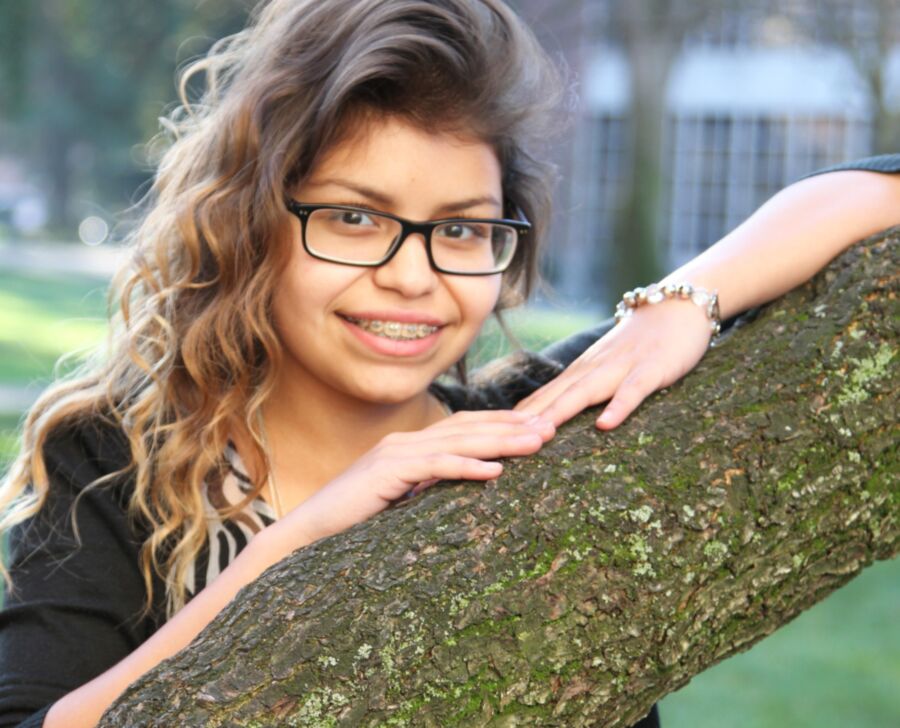Cute Teen with Braces and Glasses 4 of 15 pics