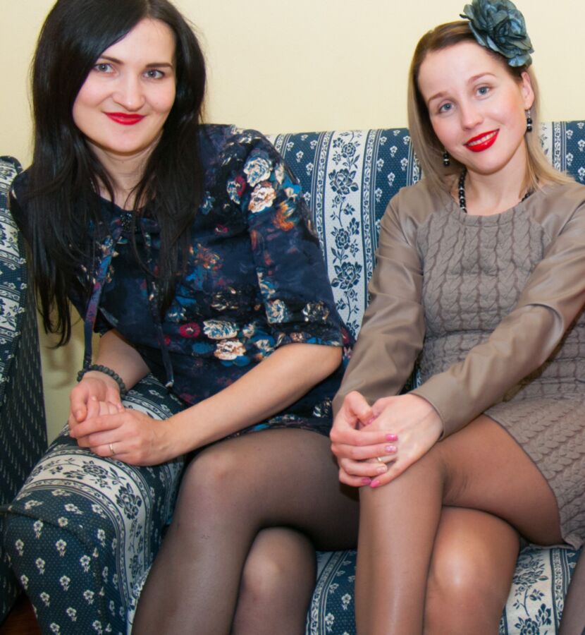 Russian in Pantyhose Trying to Look Classy 8 of 18 pics