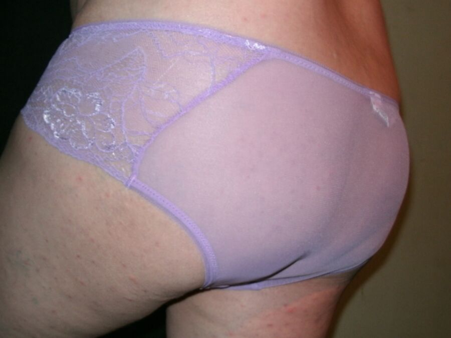 LaceyLovesCD Purple Sheer Lace Panties 15 of 132 pics