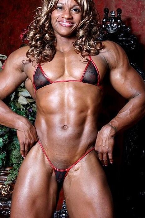 Monique Hayes! Perfect Black Ebony Muscle! 20 of 22 pics