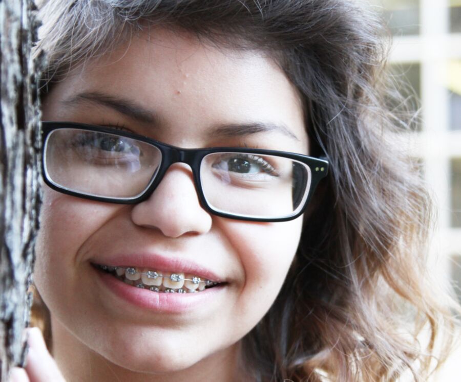 Cute Teen with Braces and Glasses 15 of 15 pics