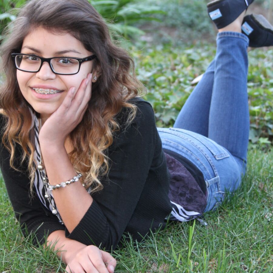 Cute Teen with Braces and Glasses 5 of 15 pics