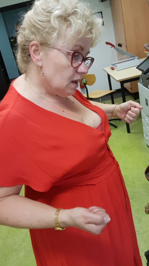 Gorgeous Downblouse and Upskirt of a German Teacher (candid) 16 of 18 pics