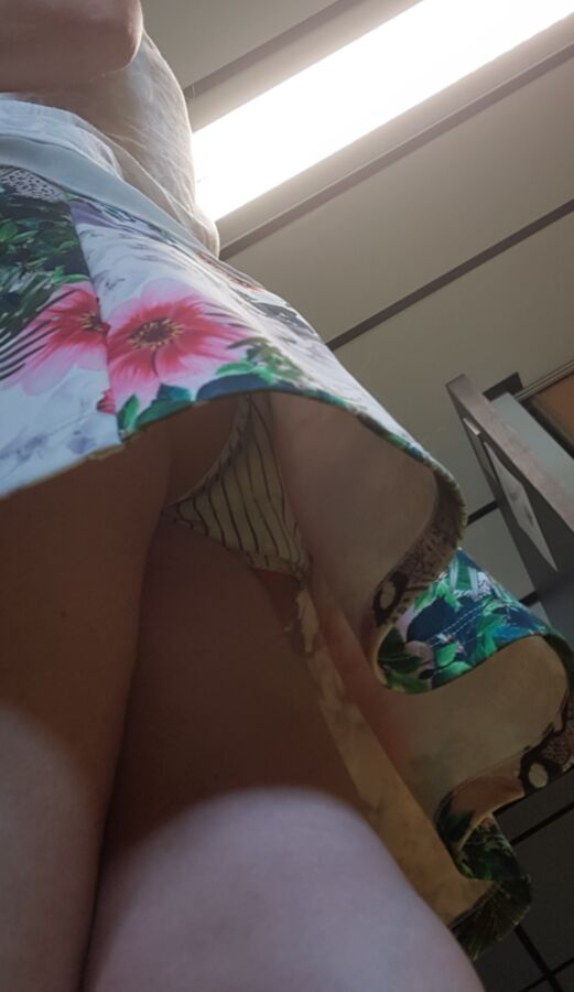 Wonderful Upskirt of a Coworker with Nice Panty (candid voyeur) 3 of 24 pics