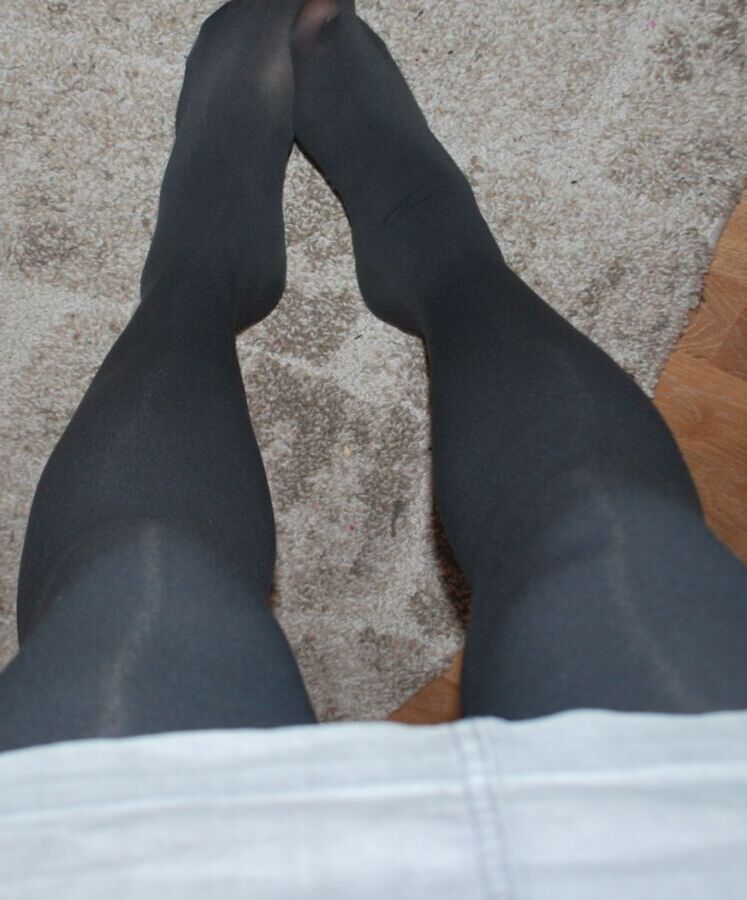 Black opaque tights porn-porn tube