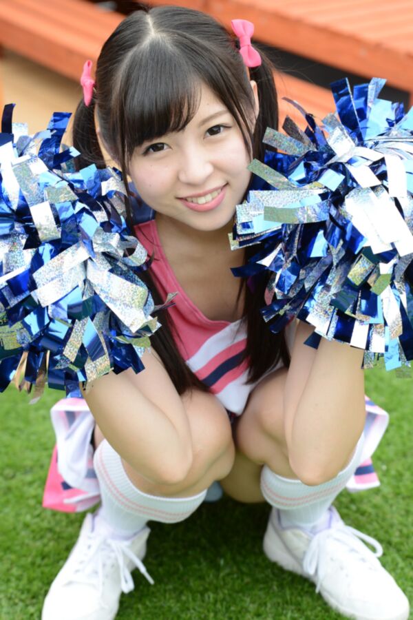Asian blonde uniform panties