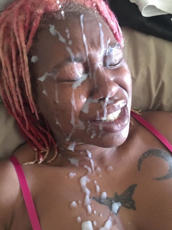 Sex messy facial ebony