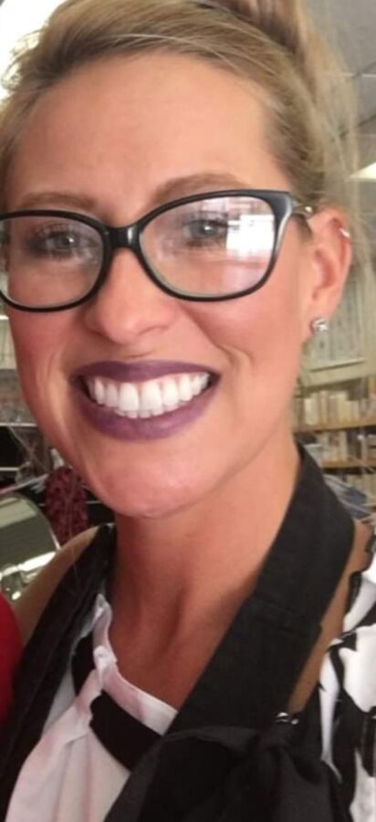 Cum on her glasses