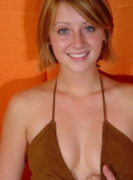 Lindsey Marshall - Burgundy Halter Top - Nuded Photo.