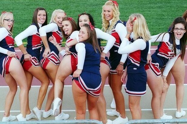 POV cheerleaders voyeur asian