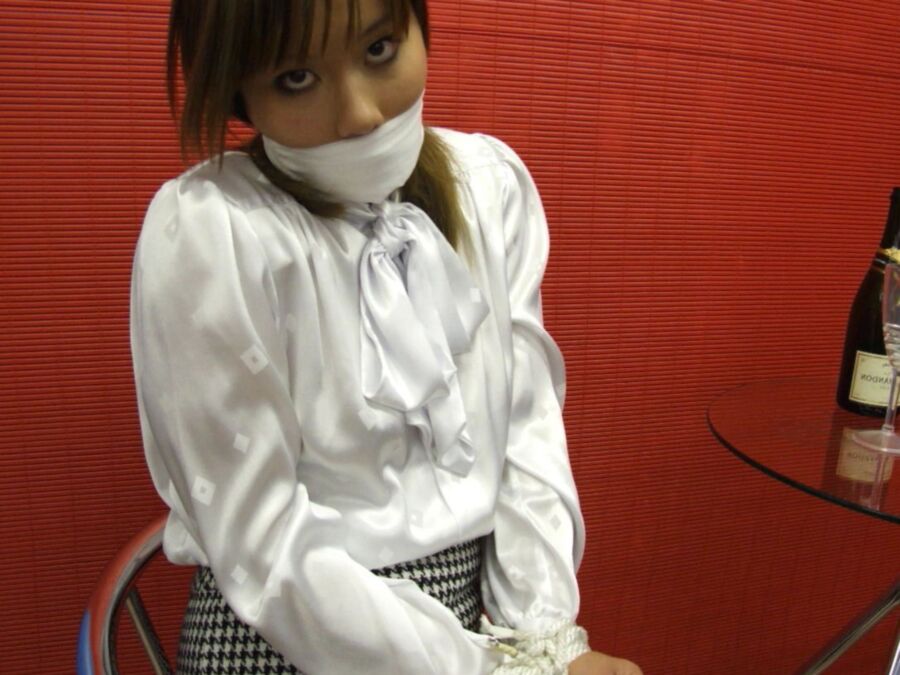 Uniform short hair otngagged asian