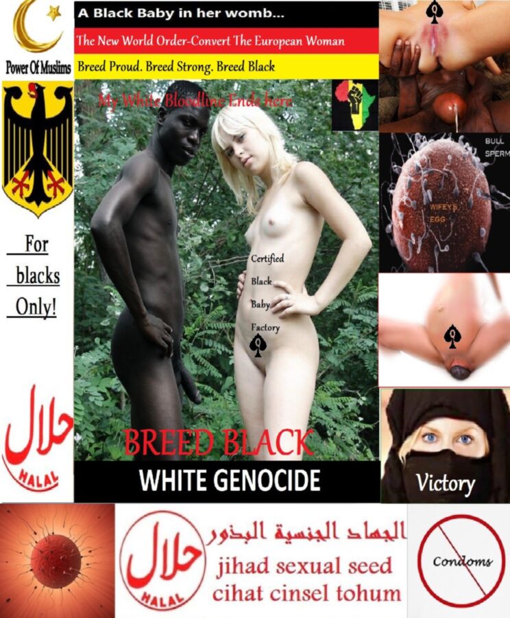 Free porn pics of Black Muslim Breeding Power - Convert the White European ...