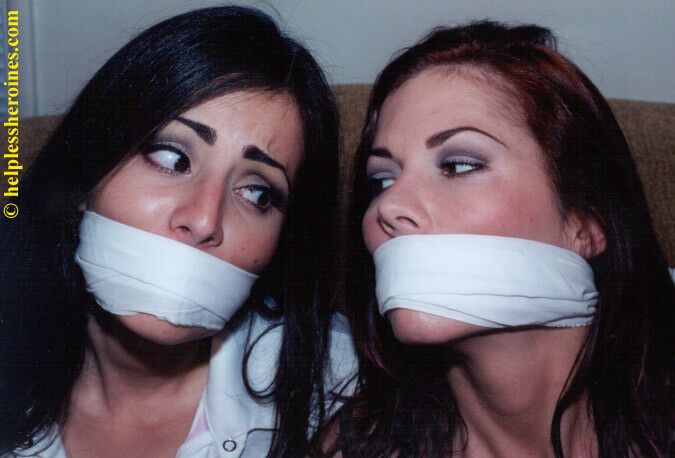 gagged over the mouth - OTM.