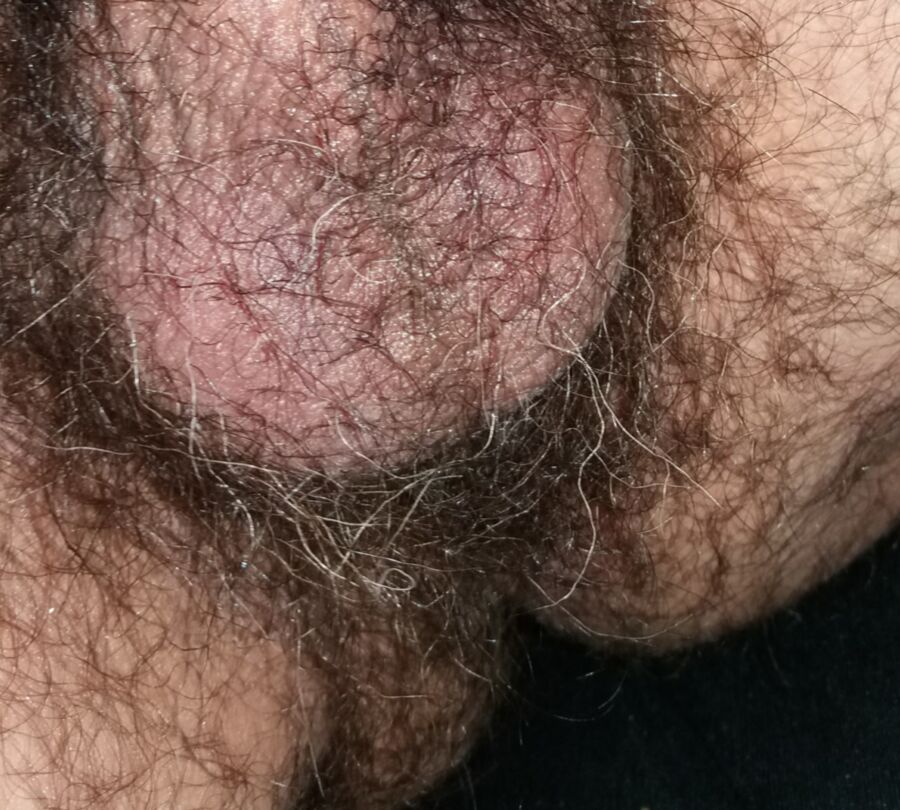 My Hairy Balls With Soft Cock.