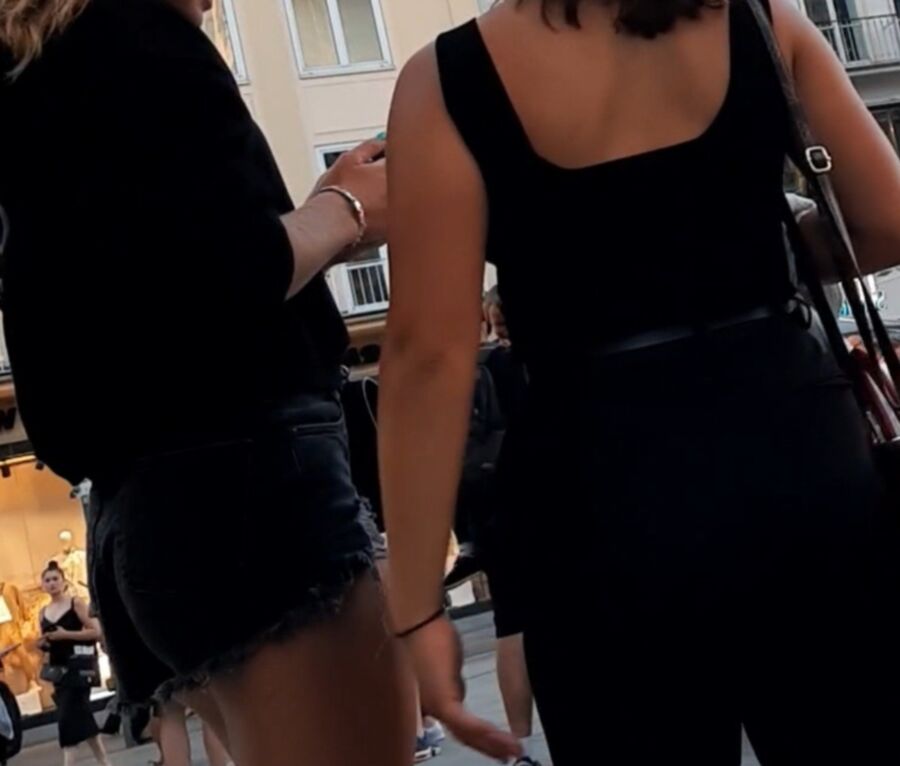 Streetgirls in black shorts a - Free xxx selfie, Sex selfie, Porn selfie, T...